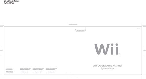 rvl 001|Nintendo Support: Wii Manuals.